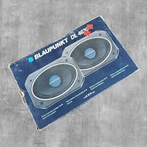 NOS Blaupunkt DL 4630 Vintage Car Speakers West Germany 4x6 Porsche BMW 911 E30